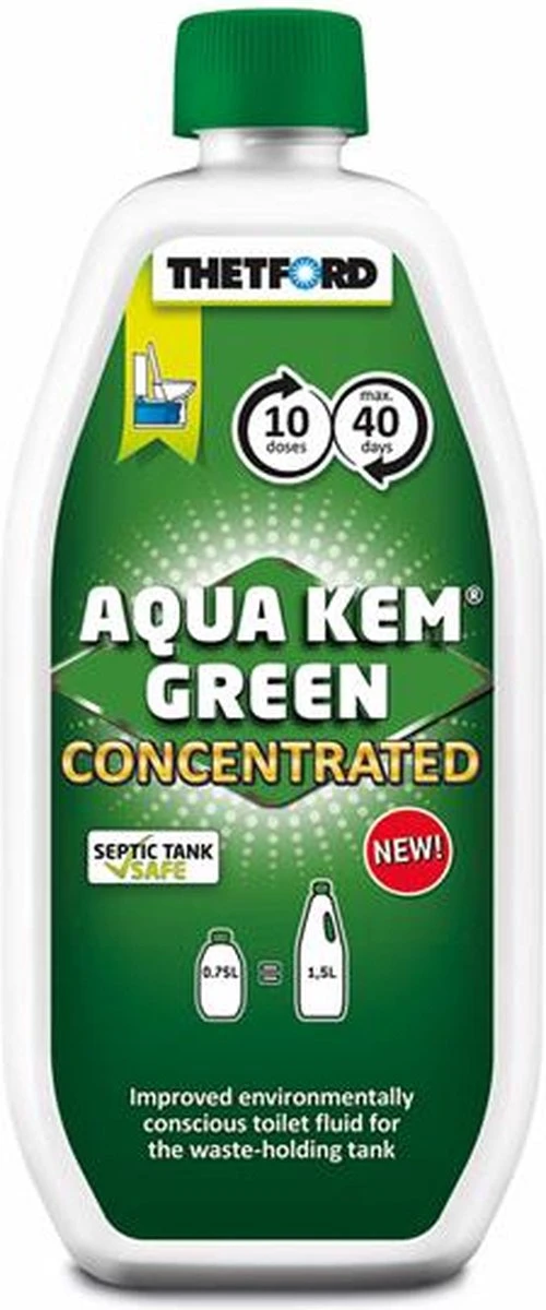Thetford Aqua Kem Green - Concentrated - 0,75L - Afbeelding 6