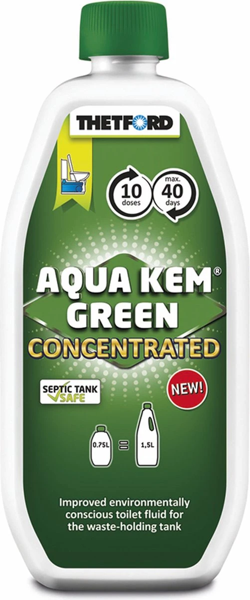 Thetford Aqua Kem Green - Concentrated - 0,75L - Afbeelding 4