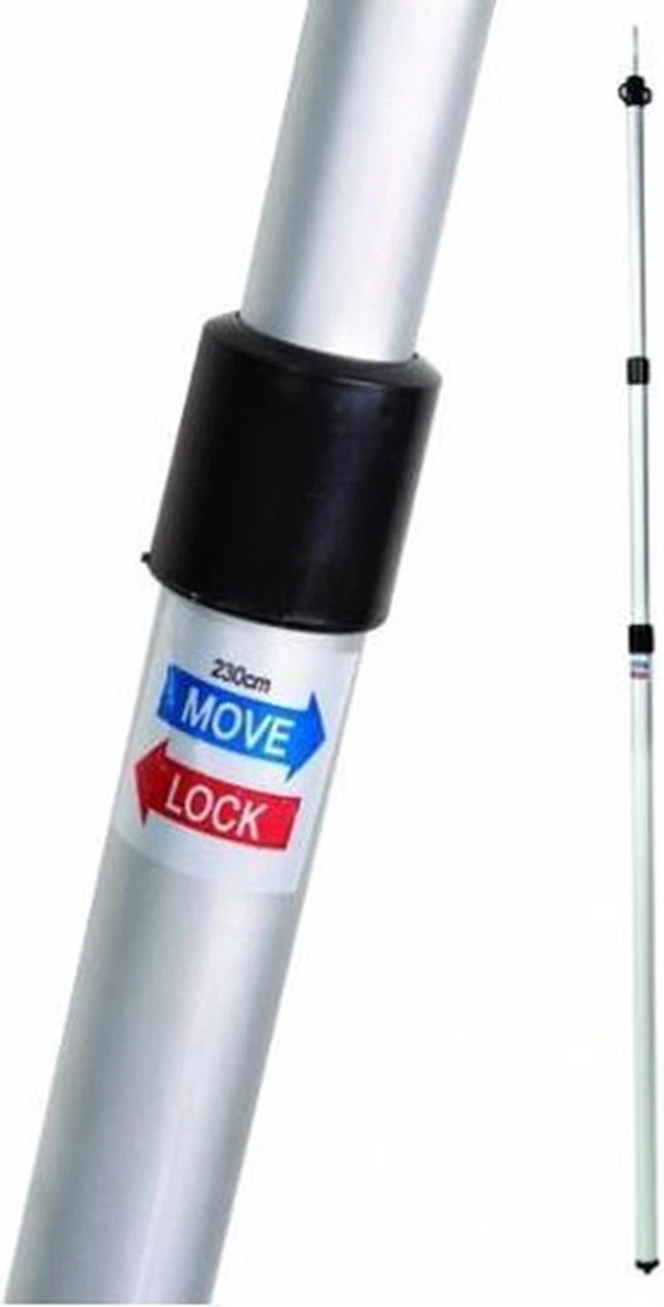 Bo-Camp Tarp-/Tentstok Telescopisch - 93/230 Cm - Afbeelding 2