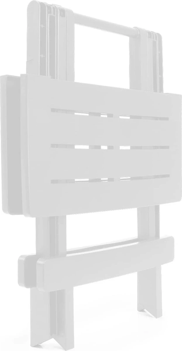 GENERIC Bijzettafel Adige Wit Kunststof 45x43x50cm - Afbeelding 3
