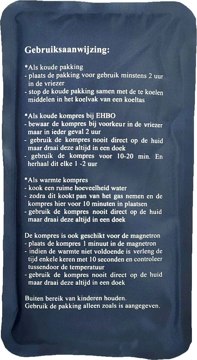 Platte Koelelementen - 3 Stuks - Hot / Cold Pack - 10 X 20 Cm - 180 Gram - Coolpack / Icepack - Voor Bij Blessures / Koeltas - Afbeelding 2