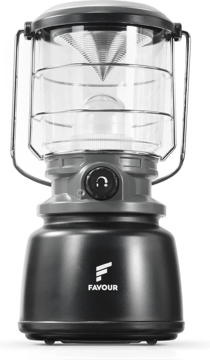 Favour L0944 Retro LED Lantaarn Hoog Vermogen 1300 Lumen, Vintage Design, Tuinlantaarn, Camping Lamp, Stormlantaarn Kleurtemperatuur Instelbaar Warm Wit Tot Koel Wit, Traploos Dimbaar Incl. Kaarslichtstand