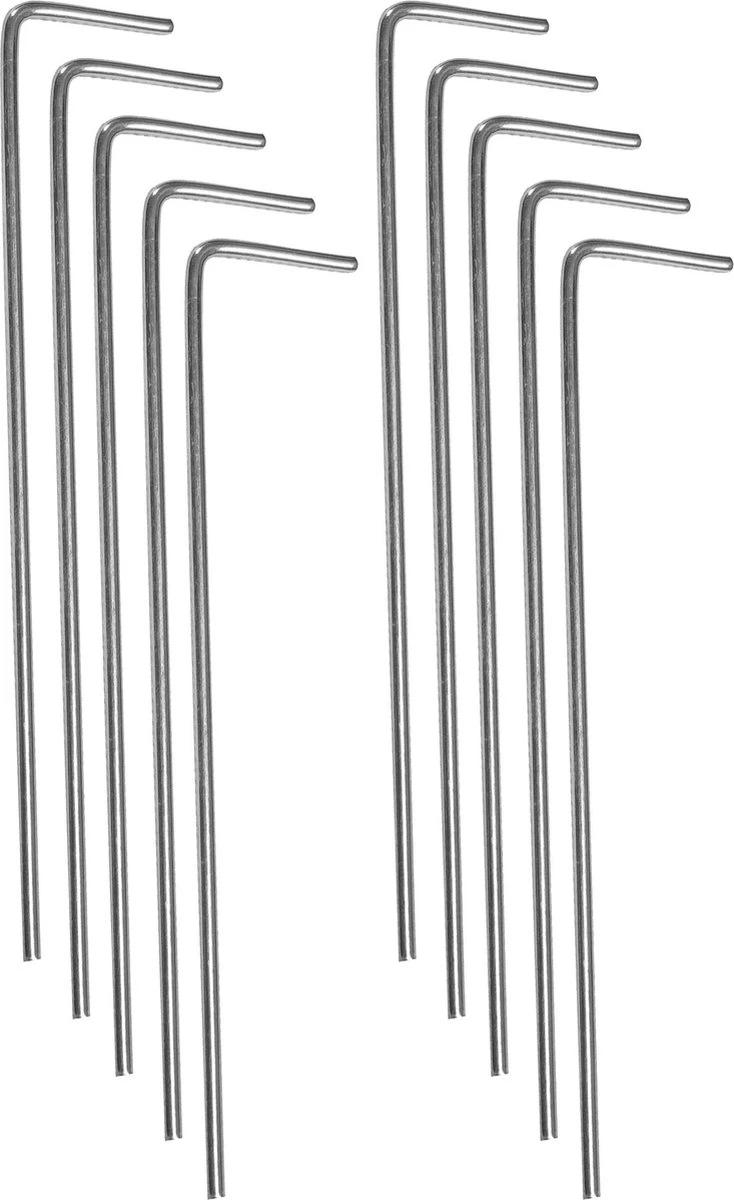 Springos Tentharingen | Haringen | Grondpennen | Staal | 10 Stuks - Afbeelding 6