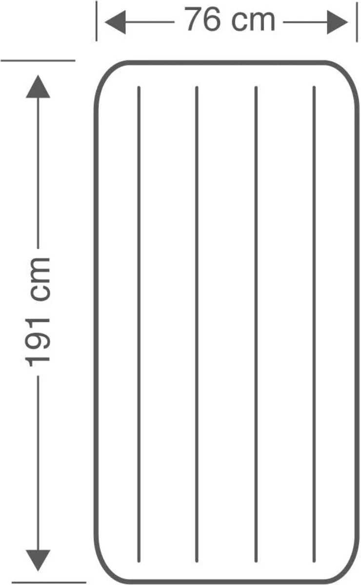 Intex Luchtbed - Downy - Formaat: Cot - B76 X L191 X H25 Cm - Ingebouwde Voetpomp- Met Reparatieset - Afbeelding 6