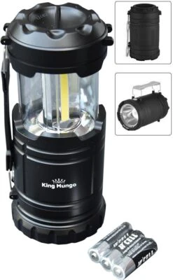 LED Camping Lamp 2 In 1 Hoge Kwaliteit - Zaklamp En Campinglamp - Inclusief AA Batterijen
