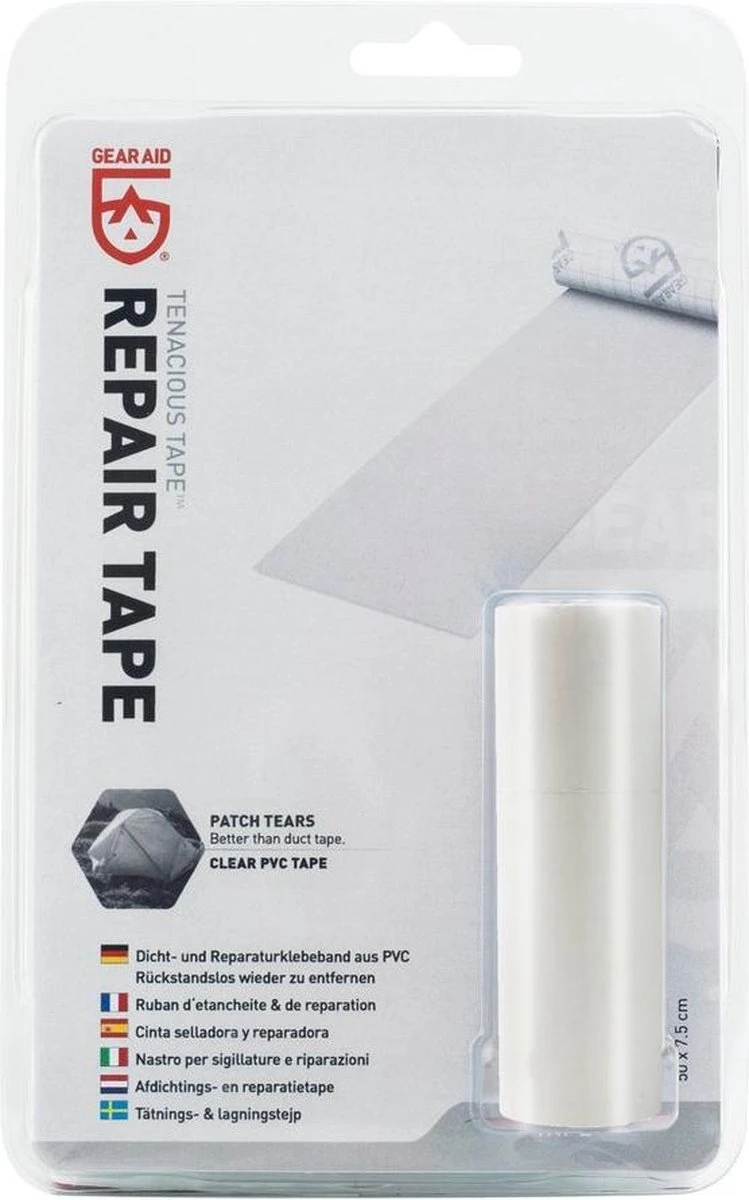 Gear Aid - Reparatie Tape - Tenacious - Universeel - Transparant