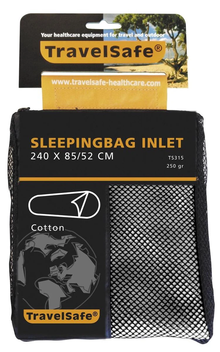 Travelsafe Cotton Inlet Mummy Slaapzak - Wit - Afbeelding 2