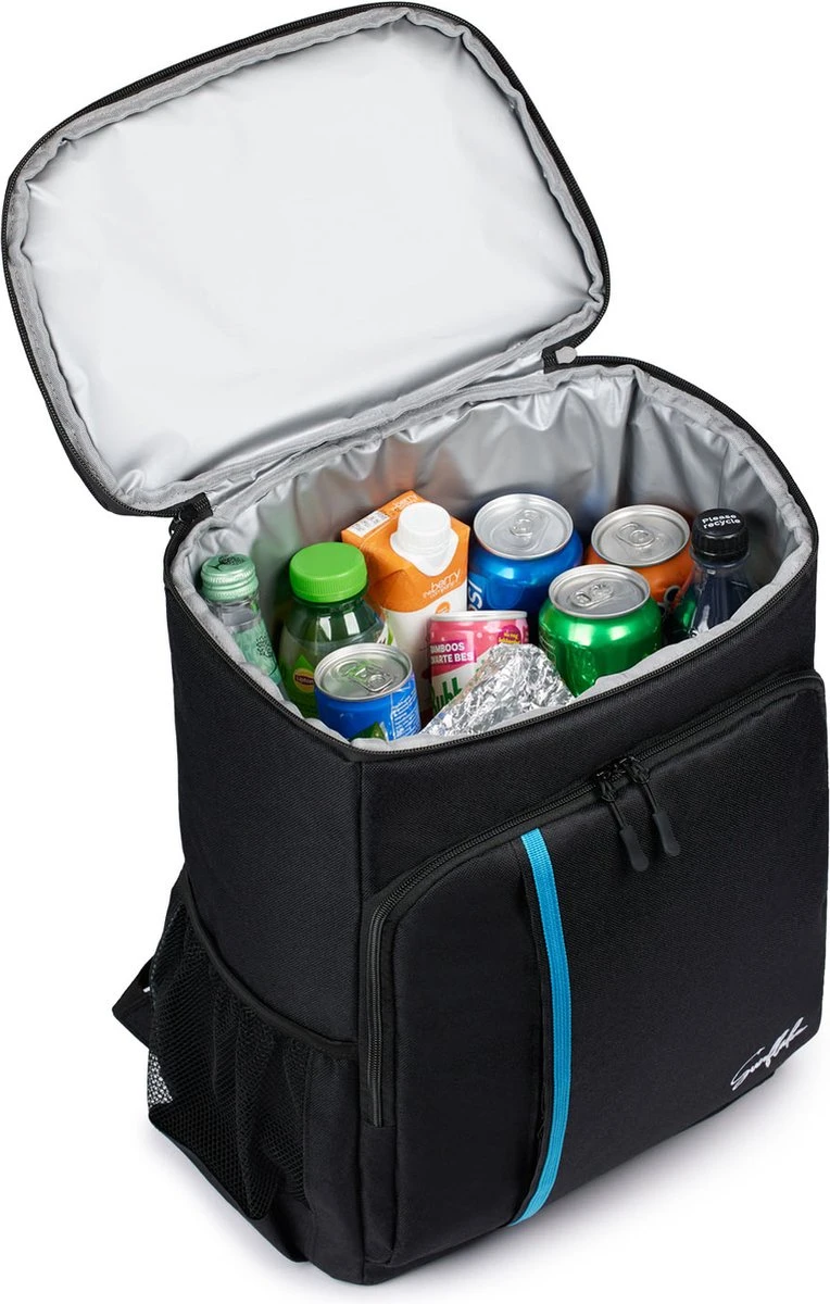 Sunflake Koelrugzak Groot - Lunchtas - Koeltas Backpack Voor Dames & Heren - Zwart - Afbeelding 2