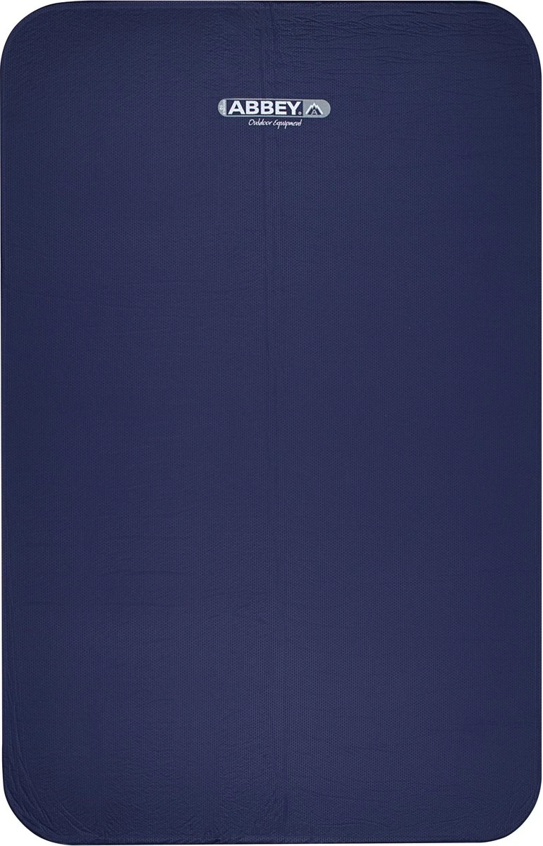 Abbey Camp 3D Zelfopblaasbaar Matras - 2 Persoons - 201 X 132 X 10 Cm - Marine