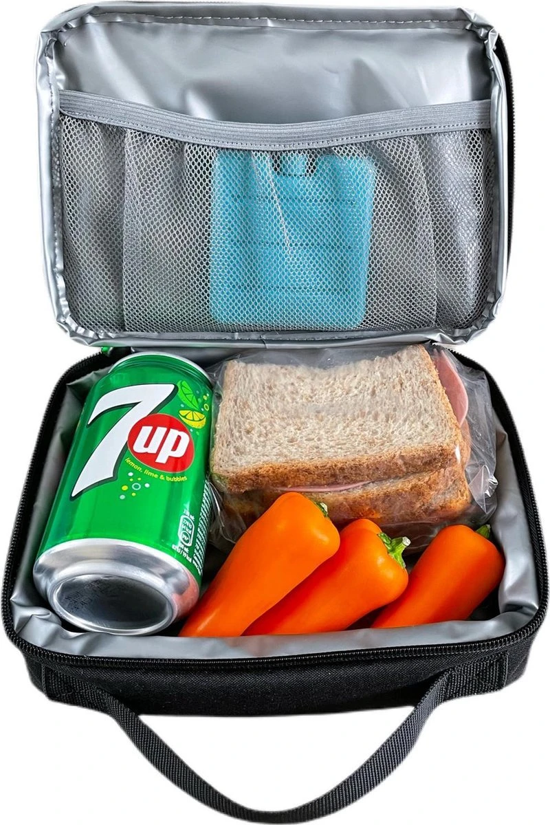 Brisby 4 Laags Geïsoleerde Koeltas - Lunchtas 1.5 Liter - Zwart - Afbeelding 8