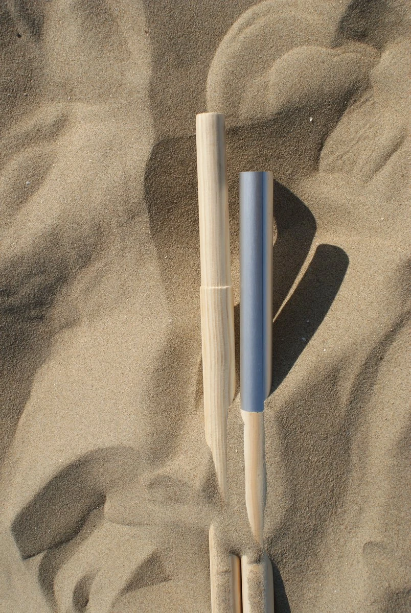 Sunline TOPPER!! Strand Windscherm Kobalt Blauw - Wit - 5 Meter Sterk Dralon Met 2 Delige Stokken 180 Cm -Doekhoogte 140 Cm - Afbeelding 4