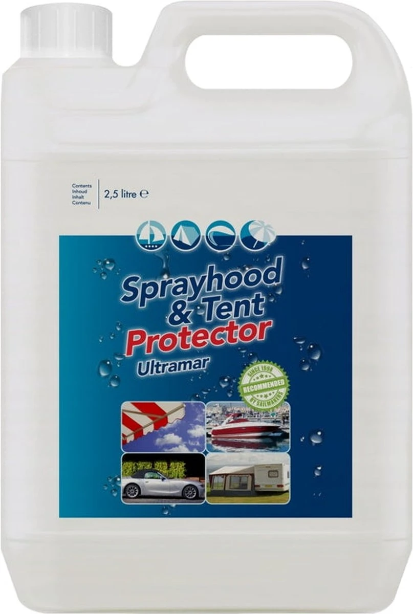 Ultramar - Sprayhood & Tent Protector 2,5L - Impregneermiddel Voor Bootkap, Tent, Cabriodak - Maakt Waterdicht En Geeft Extra Bescherming - Afbeelding 7