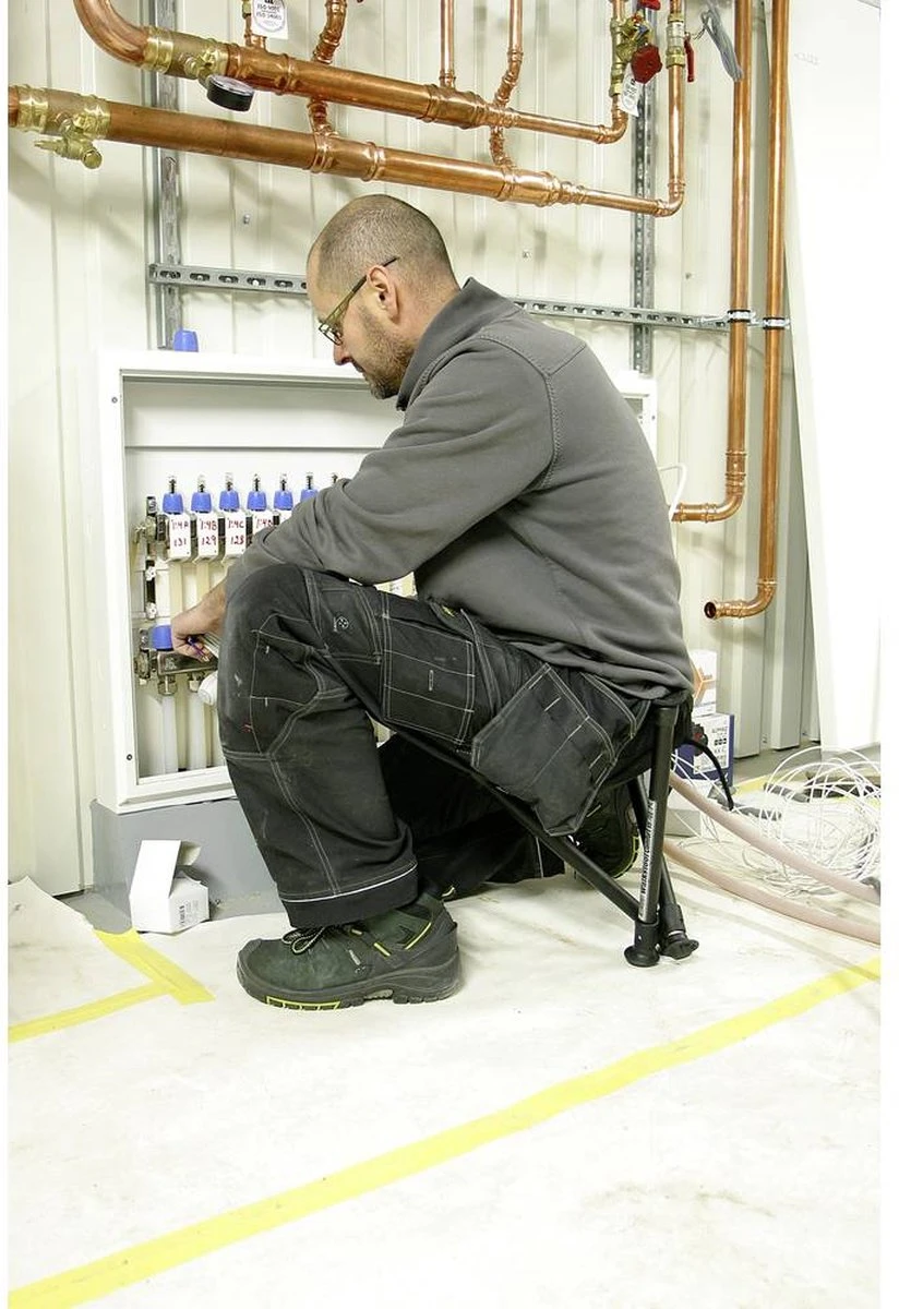 Walkstool - 3-Poots Krukje - Comfort 55 Cm - Verstelbaar - Zwart - Afbeelding 10