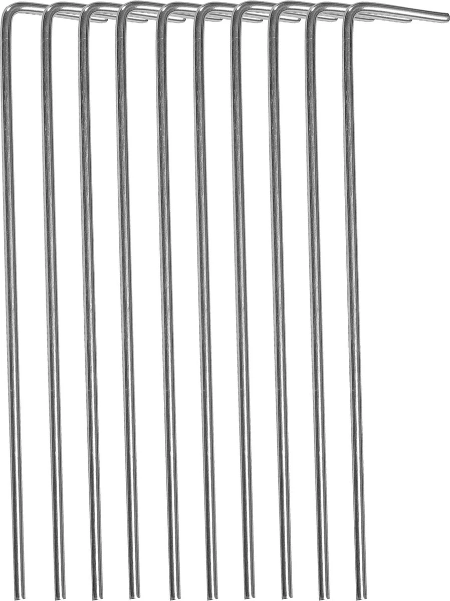 Springos Tentharingen | Haringen | Grondpennen | Staal | 10 Stuks - Afbeelding 5
