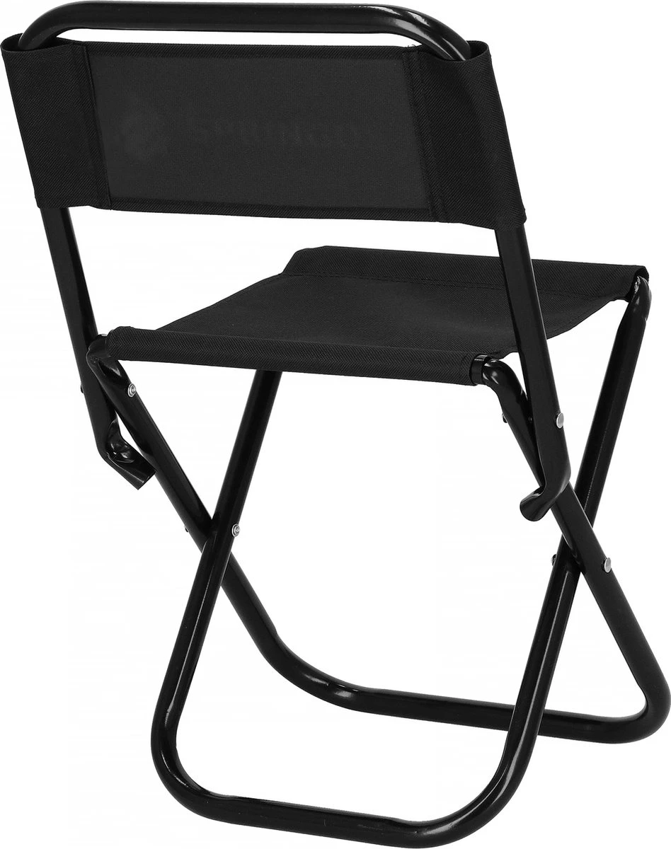 Springos Campingstoel | Kampeerstoel | Vouwstoel | Klapstoel | Zwart - Afbeelding 13