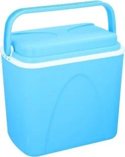 Merkloos Blauwe Kunststof Camping / Vakantie Coolbox 24 Liter