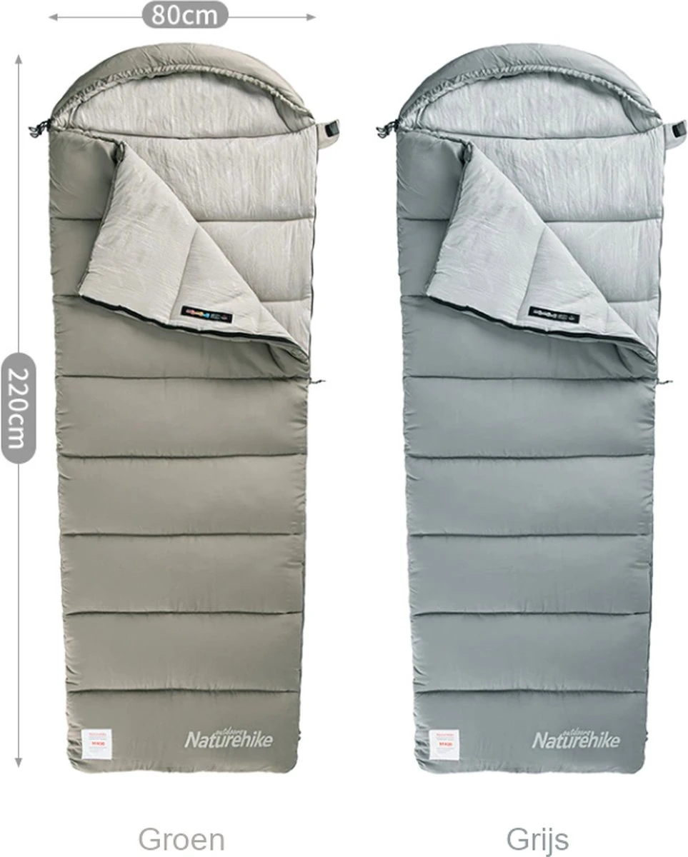 Naturehike® Slaapzak Katoen - 6 Tot 1 Graden - Slaapzakken Volwassenen - 220*80cm - 4 Seizoenen Slaapzak Lente, Zomer, Herfst & Winter - Lichtgewicht & Waterdicht - Afbeelding 10