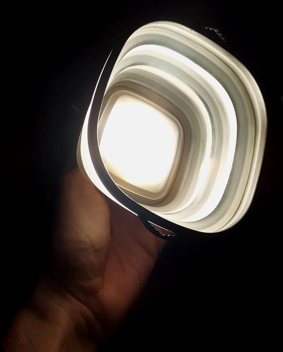 Solar Led Camping Lamp - Tent Verlichting Oplaadbaar - Solar Lantaarn Tafellamp Opvouwbare Campinglamp - King Mungo - Afbeelding 6